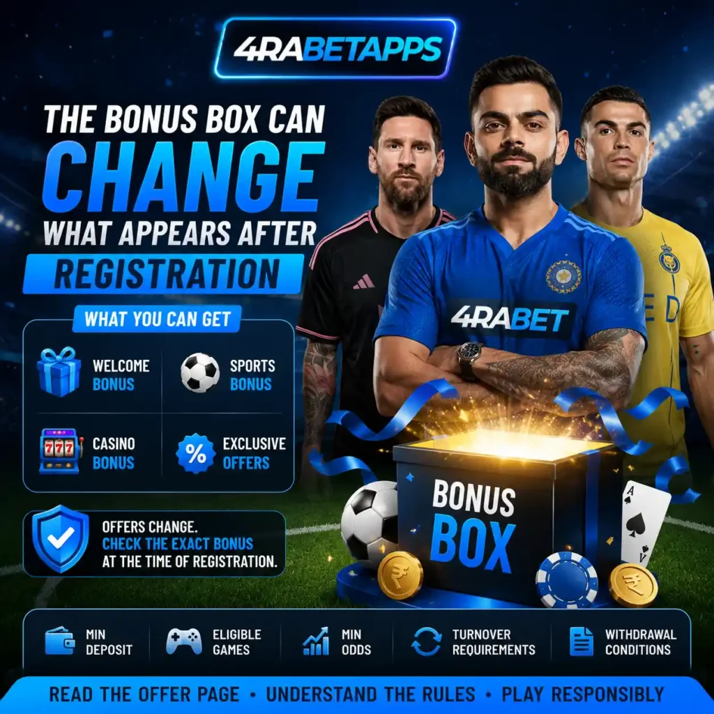 The Bonus Box Can Change What Appears After Registration