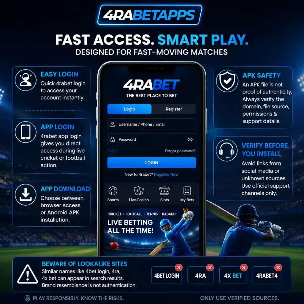 The Login Experience Is Designed for Fast-Moving Matches